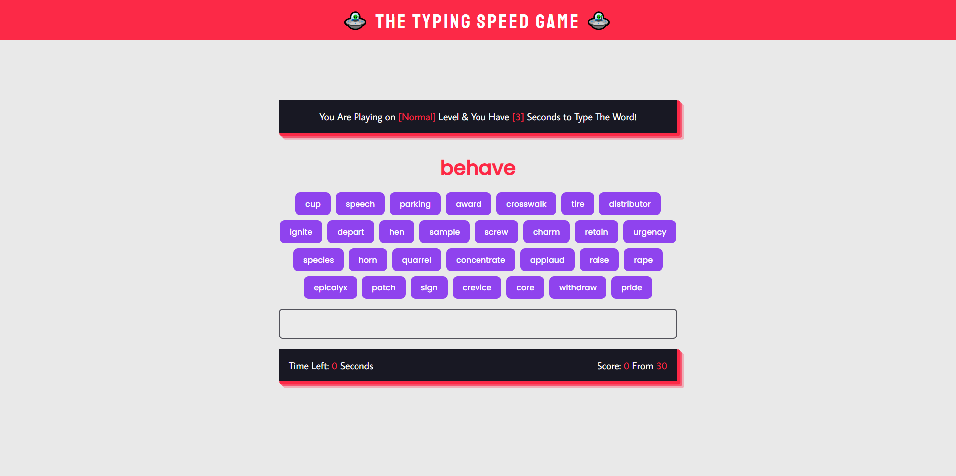 typing game